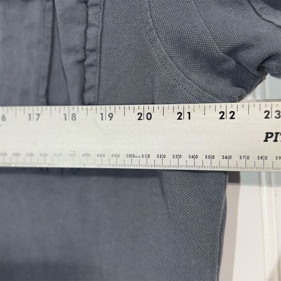 Duluth Trading Men’s Large Gray Polo Shirt Utility Pockets 100% Cotton Workwear - Picture 4 of 9